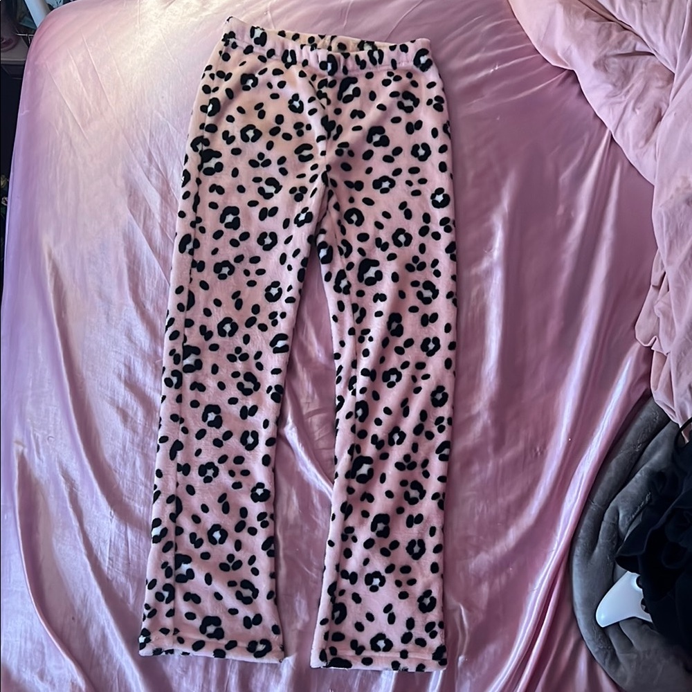 Leopard Print Pink S Pyj Pants